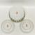 2 Porcelain teacup plates and a Porcelain drainer by Gardner Moscow
