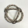 Charles Krypell 14K/925 White Gold + Colored Diamond 3.40 ct Link Bracelet