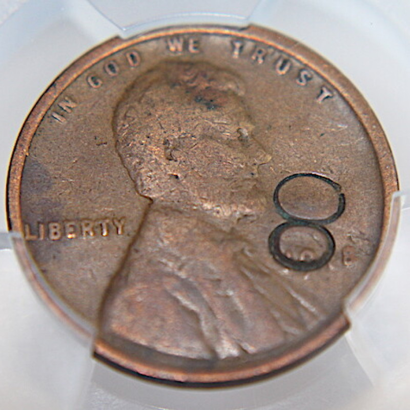 1918 PCGS LINCOLN WHEAT GENUINE DAMAGE -VG DETAIL 1C 8 ERROR 1918 PCGS LINCOLN WHEAT GENUINE DAMAGE -VG DETAIL 1C 8 ERROR