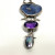 Sterling Silver Multi Gemstone Pendant