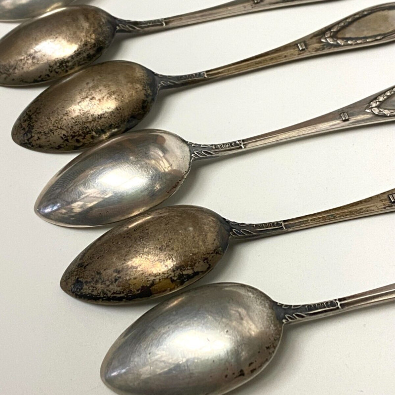Set Of 6 Antique German 800 Silver Spoons Set Of 6 Antique German 800 Silver Spoons