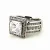 YGI Square Cubic Zirconia Engagement Ring Silver Plated Size 7