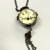 Retro Steampunk Quartz Pocket Watch Black/Bronze Dial Ball Necklace Chain Gifts