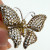 Gorgeous Sterling Silver 925 Butterfly Ring with Pave CZ Stones, Size 6