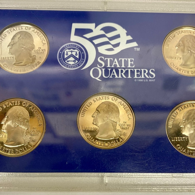 2006 United States State Quarters Proof Set 5 Coins US Mint San Francisco