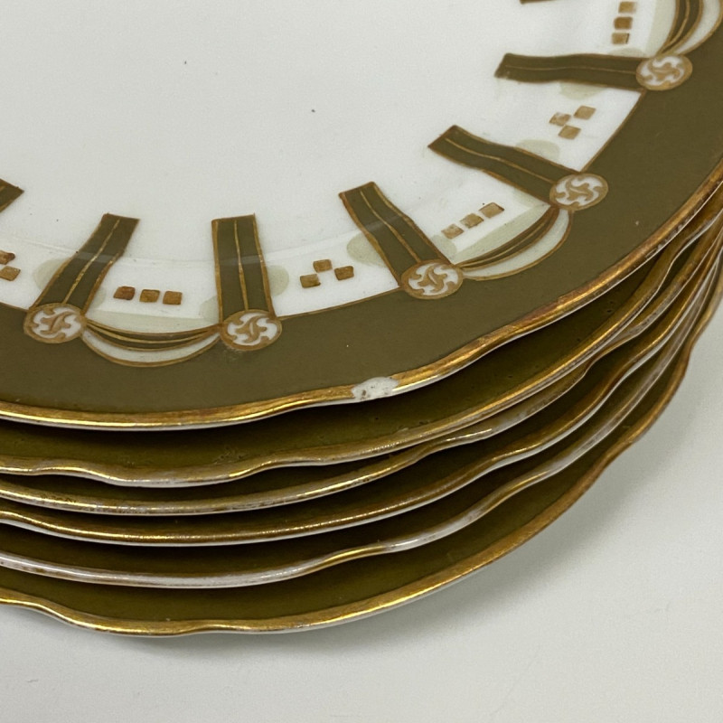 6 Tableware Porcelain Plates by Gardner Moscow