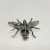 Antique 6 Legged Mosquito Designed w/Blue/GREEN Color Red Ruby Eye Brooch 925