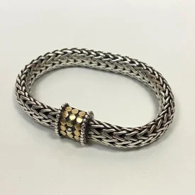 John Hardy 925 and 18k Gold Classic Chain Dot Bracelet-8 inch, Diameter 10.2 mm