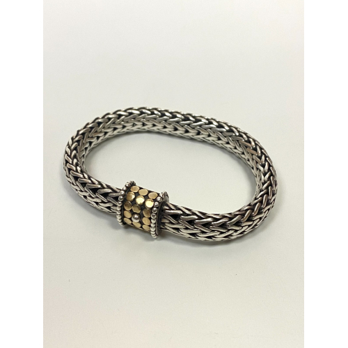 John Hardy 925 and 18k Gold Classic Chain Dot Bracelet-8 inch, Diameter 10.2 mm John Hardy 925 and 18k Gold Classic Chain Dot Bracelet-8 inch, Diameter 10.2 mm