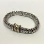 John Hardy 925 and 18k Gold Classic Chain Dot Bracelet-8 inch, Diameter 10.2 mm