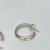 Authentic PANDORA 925 Organically Shaped 19 mm Hoop Earrings