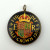 Vintage Half Crown Enamelled Coin Pendant 1958 Queen Elizabeth