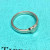 Tiffany & Co. Sterling Silver Paloma Picasso Diamond Modern Heart Ring Size 5 Tiffany & Co. Sterling Silver Paloma Picasso Diamond Modern Heart Ring Size 5
