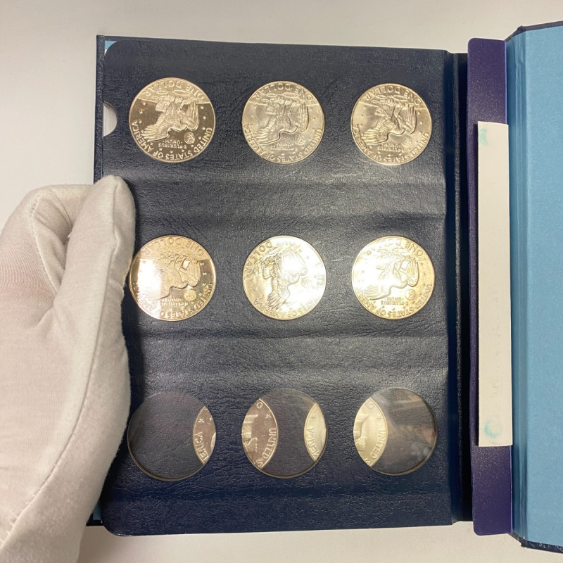 Whitman Album #9131 Eisenhower Dollar 32 Coins 1971 -1978 PDS