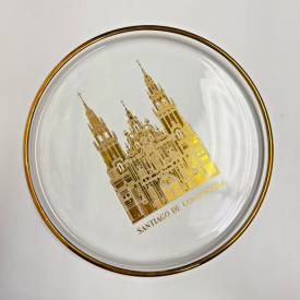 Vintage Orrefors Crystal Sweden Santiago De Compostela Limited Edition Plate