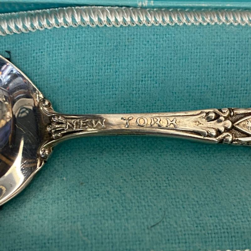 Souvenir Spoon "Statue of Liberty" New York City by Tiffany & Co - Sterling, 6" Souvenir Spoon "Statue of Liberty" New York City by Tiffany & Co - Sterling, 6"