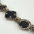 Sterling Silver Vintage Judith Jack Real Marcasite and Black Onyx Bracelet 7.5"