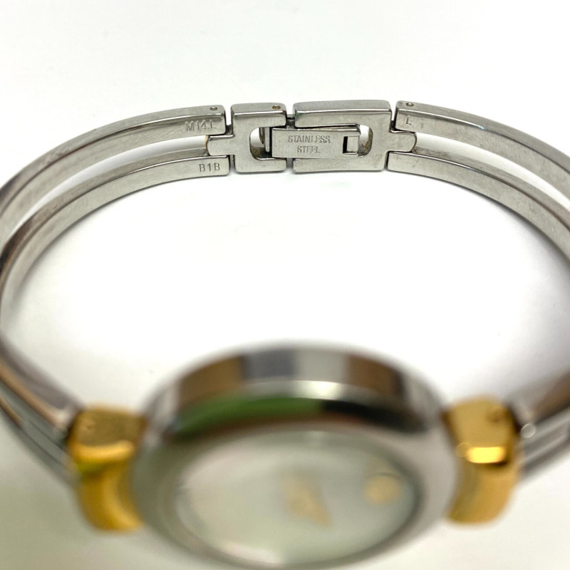 LADIES MOVADO Mother of Pearl TWO TONE BANGLE SWISS