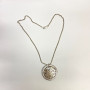 Silver 925 Chain Necklace Dot Circle Pendants