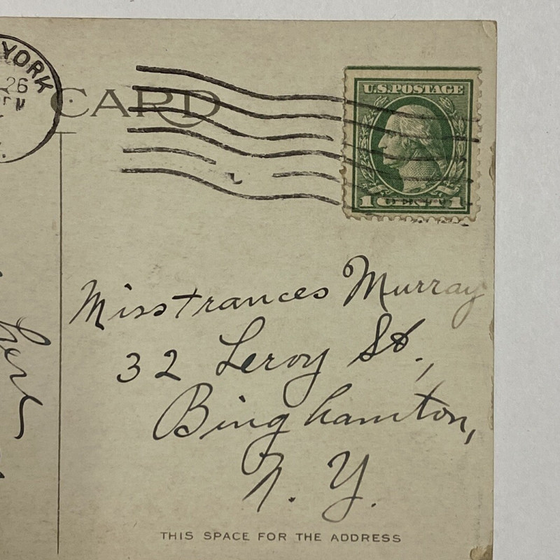 1922 1 Cent George Washington Postage Stamp On Post Card #Aug 26 !!!!