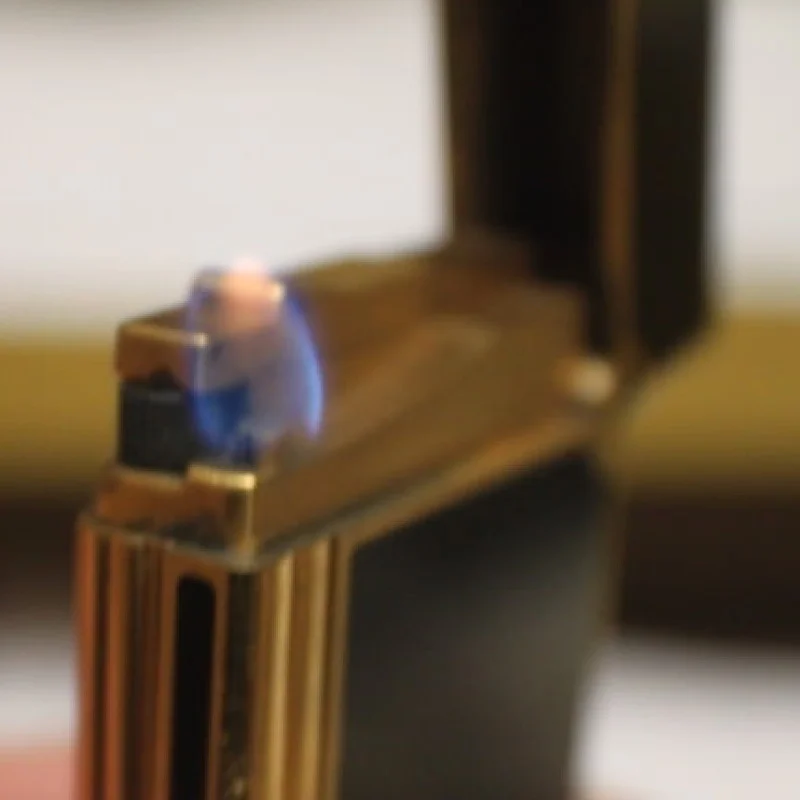 Vintage S Z Dupont Gold Electro Plated Lighter