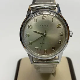 VINTAGE KENT 17JEWELS WATER PROOF SWISS WATCH 36mm