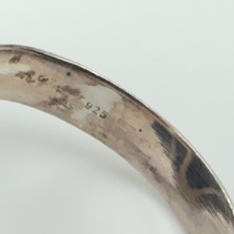 Vintage 925 Sterling Silver Pure citrine round stone Ring