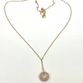 SWAROVSKI CRYSAL BALL Pendant Necklace 18"
