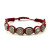 St. Benedict Medal on Adjustable Red Cord Bracelet – 7 Inches adjustable size