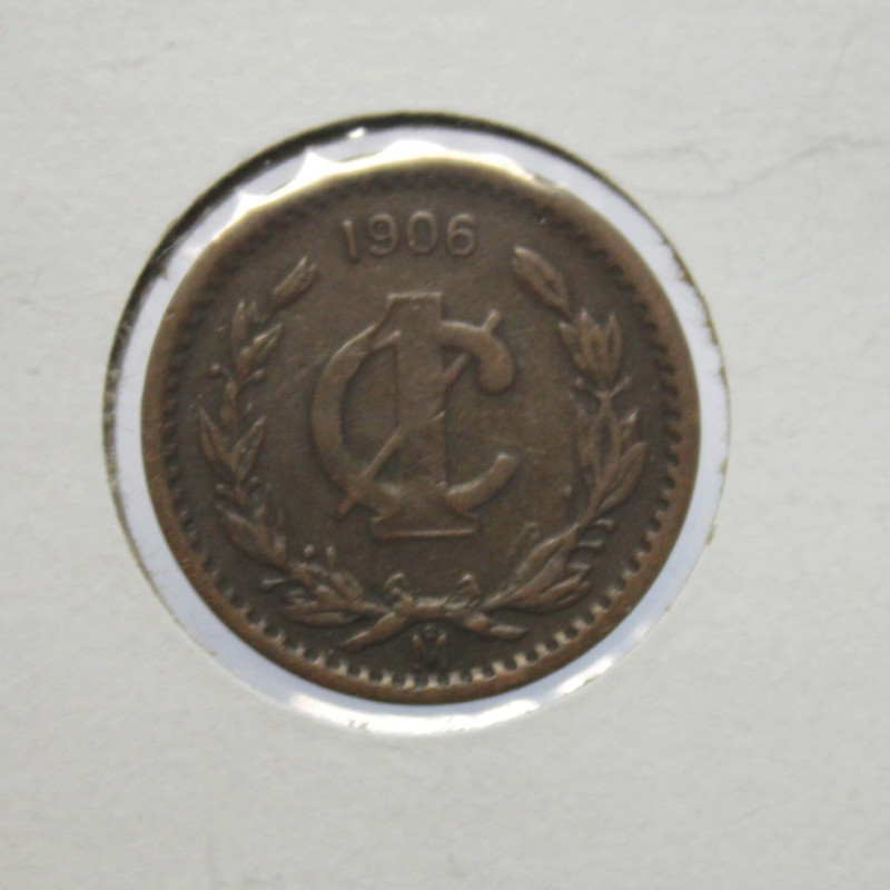 1906 Mexico ESTADOS UNIDOS MEXICANOS Centavo KM# 415 .  # 29