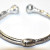 Gabriel & Co Sterling Silver And Steel Bangle S294719 With Green Carved Stone Gabriel & Co Sterling Silver And Steel Bangle S294719 With Green Carved Stone