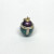 Antique Sterling Silver Green/Plum Colored Diamond Studded Enamel Egg Antique Sterling Silver Green/Plum Colored Diamond Studded Enamel Egg
