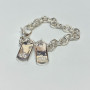GUCCI Dog Tag Double Tag Bracelet SV925 made in Italy