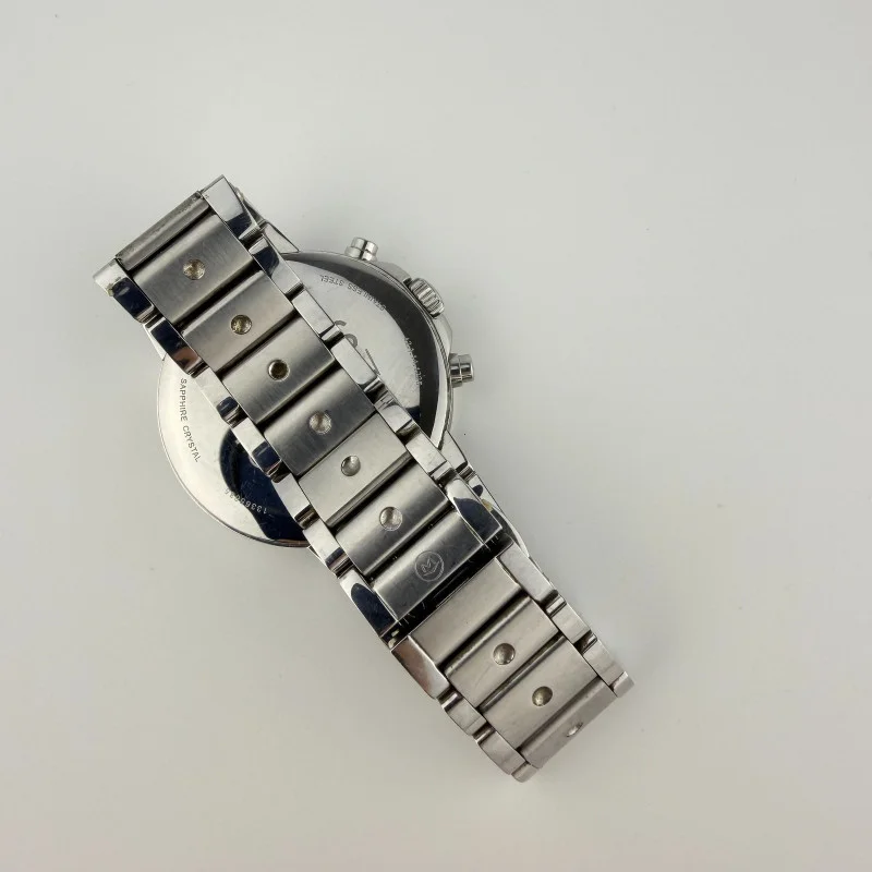 Movado SE Pilot Stainless Steel Chronograph Men's Watch Black Dial Model 0606759