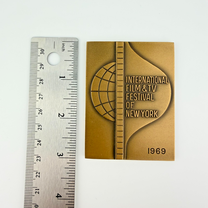 1969 Bronze Medal International Film & TV Festival of New York by Medalucart.co
