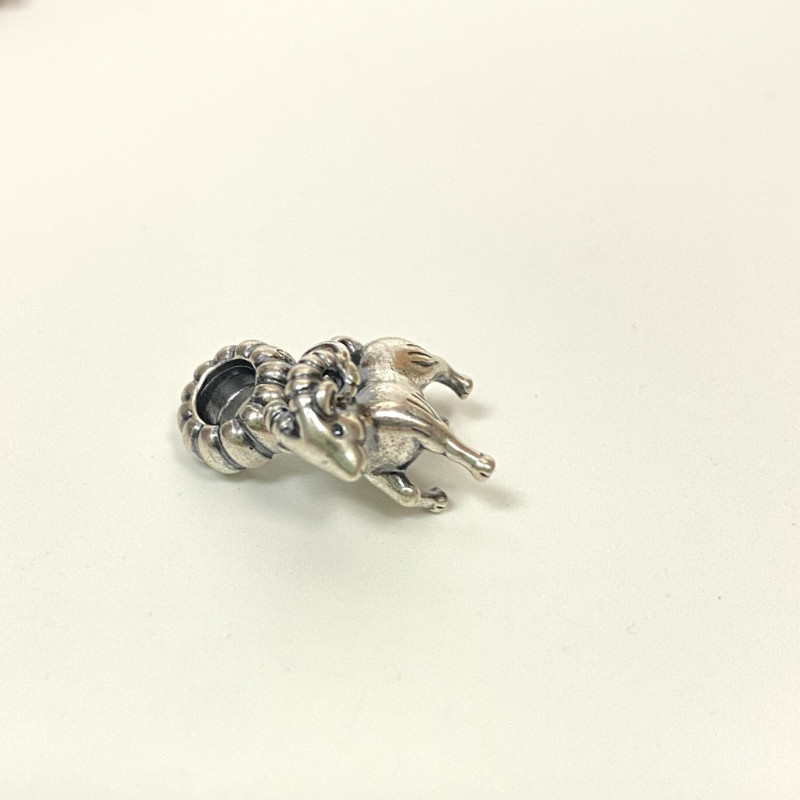 Pandora 925 silver #791098 Ram Dangle Slide Bead Charm Pandora 925 silver #791098 Ram Dangle Slide Bead Charm