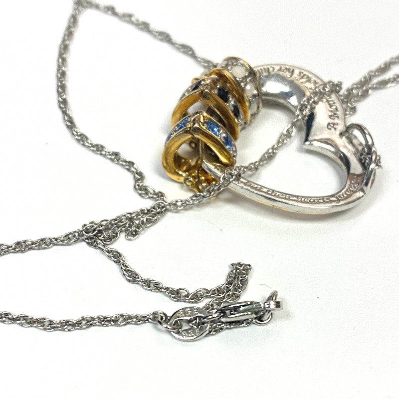 Forever In A Mother's Heart Personalised Pendant Necklace 18"