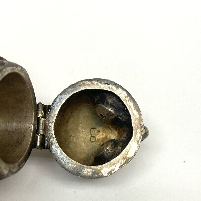 Collectible Vintage Owl Figurine Orange Eyes