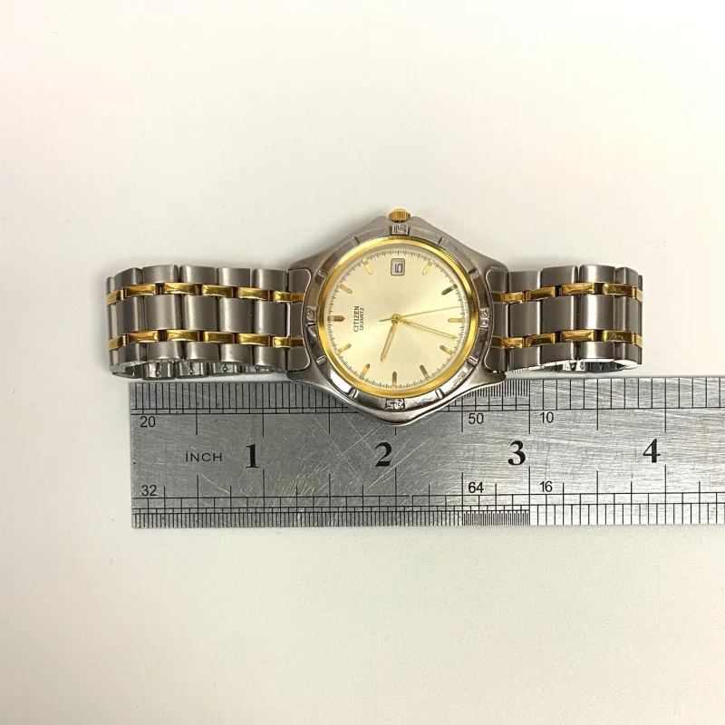 Classic Citizen Watch Co. Quartz Two-Tone Watch with Date Display