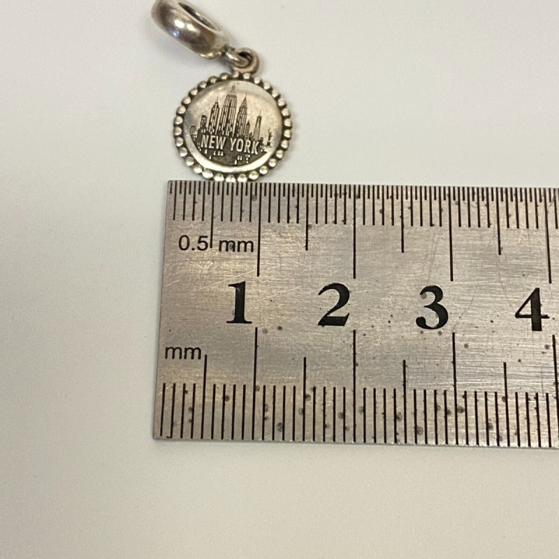 Pandora New York NY City USA America Silver Dangle Charm 791169 RARE Pandora New York NY City USA America Silver Dangle Charm 791169 RARE
