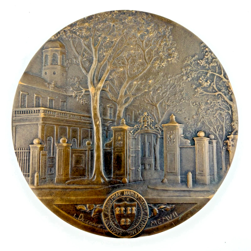 1907 CHARLES WILLIAM ELIOT PRESIDENT OF HARVARD UNIVERSITY COMMEMORATIVE MEDAL