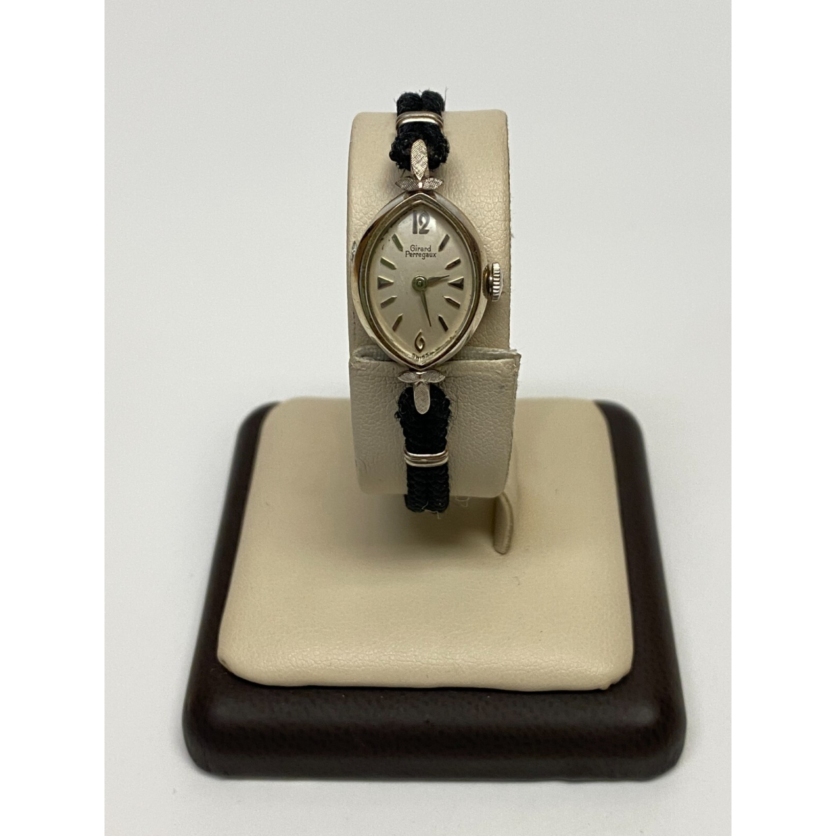 Antique Girard Perregaux 14K White Gold Ladies Wristwatch - GEMEX USA 10KT Band
