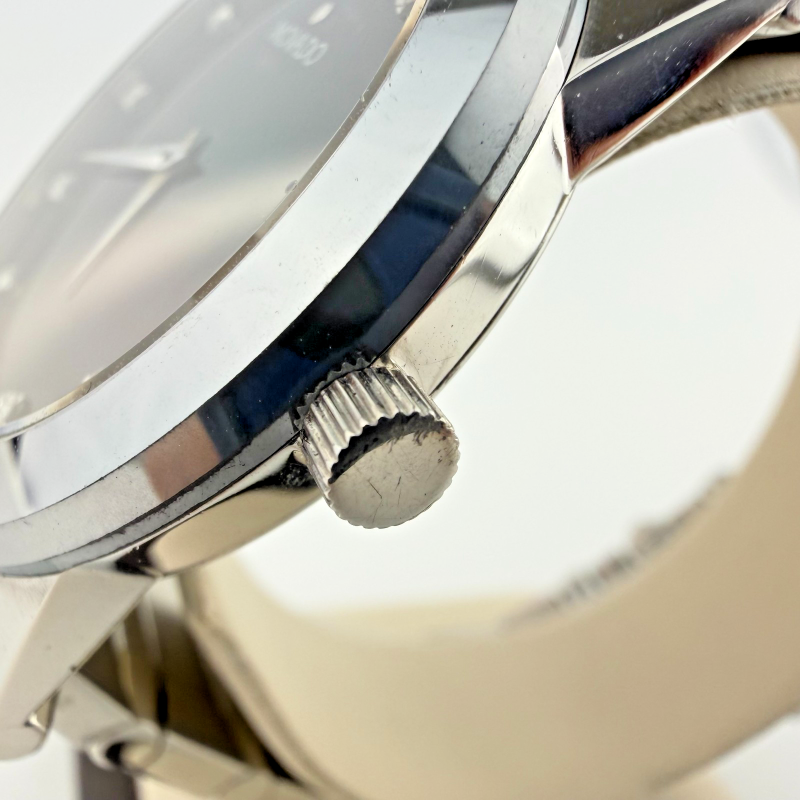 Movado Stainless Steel 38mm Black Dial Diamond Markers Men's Watch Bracelet
