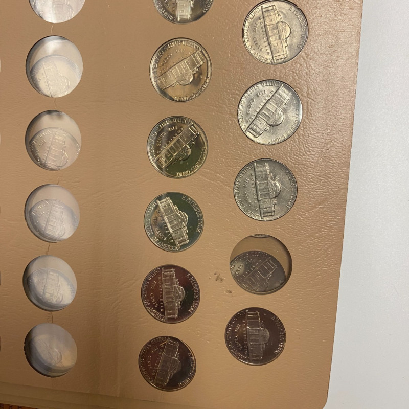 Dansco Album 7113 Jefferson Nickels 1938-1976 Coin Collectors, 158 coins