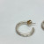Authentic PANDORA 925 Organically Shaped 19 mm Hoop Earrings