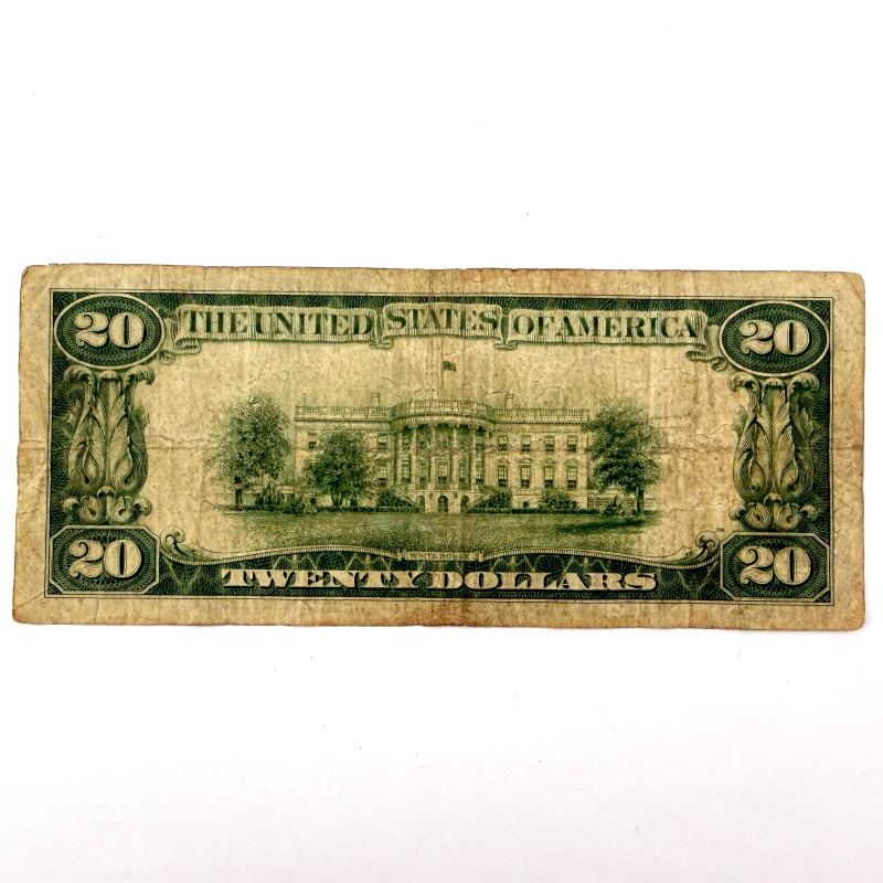 1928-A $20 Federal Reserve Note Redeemable in Gold Green Seal - A 0689 2617 A