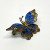 Vintage 800 Silver and Enamel Butterfly Pin