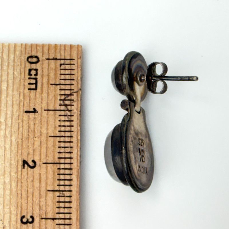 Nicky Butler NB Sterling Silver BLUE MOONSTONE Dangling 925 Earrings