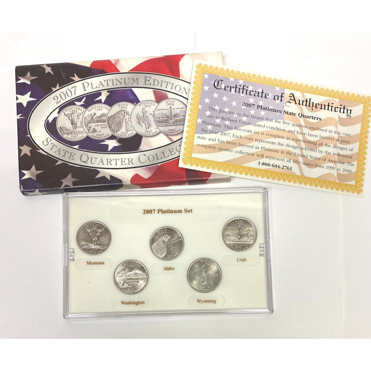 2007 Platinum Edition Commemorative Uncirculated State Quarter Collection