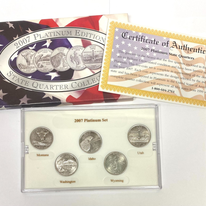2007 Platinum Edition Commemorative Uncirculated State Quarter Collection